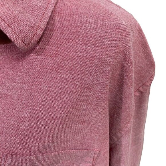 UNTUCKit Men's Size XL Button Down Shirt Long Sleeve 100% Cotton Heathered Red - Picture 3 of 7